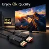 Qoltec DisplayPort v2.1 isane - DisplayPort v2.1 isane kaabel 8K 40G 2m