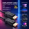 Qoltec DisplayPort v2.1 isane - DisplayPort v2.1 isane kaabel 8K 54G 3m