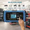 Qoltec Intelligent microprocessor charger 12V 15A Rectifier with repair function AGM GEL LiFePO4 9-stage charging