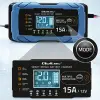 Qoltec Intelligent microprocessor charger 12V 15A Rectifier with repair function AGM GEL LiFePO4 9-stage charging