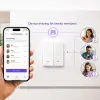 Qoltec Smart 2-Gang Light Switch Wi-Fi Timer Tuya Smart life White