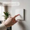 Qoltec Smart Touch 1-Gang Light Switch Wi-Fi Timer Tuya Smart Life Tempered Glass White