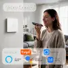 Qoltec Smart Touch 1-Gang Light Switch Wi-Fi Timer Tuya Smart Life Tempered Glass White