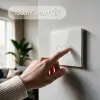Qoltec nutikas puutetundlik kolmene tulede lüliti Wi-Fi Taimer Tuya Smart Life karastatud klaas valge