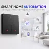 Qoltec nutikas 2-osaline valgustilüliti Wi-Fi Taimer Tuya Smart life, must
