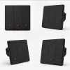 Qoltec nutikas 3-osaline tulede lüliti Wi-Fi taimer Tuya Smart life, must