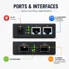 Qoltec kahesuunaline Ethernet kommutaator meediamuundur 2x RJ45 2x SFP 1000Mb/s 5V
