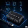 Qoltec Hub Adapter USB-C 3.1 5in1 4x USB 3.0 micro USB