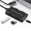 Qoltec Hub Adapter USB-C 3.1 5in1 4x USB 3.0 micro USB
