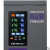 Qoltec kolmefaasiline pingestabilisaator AVR MULTIPROTECTION 40kVA täpsus ± 3% servomootor LCD Expert Line