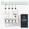 Qoltec Three-phase 63A relay for DIN rail 3P+N Timer Wi-Fi Tuya Smart Life Amazon Alexa 4P