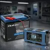 Qoltec Smart Battery Charger 12V 6A Rectifier with repair function MCU Auto OFF 9-stage charging AGM, GEL, LiFePO4