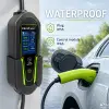 Qoltec elektriauto ja hübriidi laadija 2-in-1 Type 2 reguleeritav 3.5kW 230V SCHUKO 16A Wi-Fi Tuya Smart Life LCD 5m
