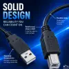 Qoltec USB 2.0 cable A male B male 5m