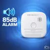 Qoltec Sertifitseeritud juhtmevaba suitsuandur patareiga Tuya Wi-Fi sensor eluiga 10 aastat alarm 85dB LED