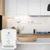Qoltec Certified wireless Gas Leak (CH4) and Carbon monoxide (CO) detector alarm 85dB LED