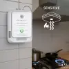 Qoltec Certified wireless Gas Leak (CH4) and Carbon monoxide (CO) detector alarm 85dB LED