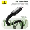 Baseus Tungsten Gold USB-C / USB-C 100W 1m kaabel (must)