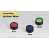 Nitecore NFB26 26.8mm sinine filter taskulambile