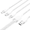 Vention USB 2.0 A to 3in1 3A kaabel CTPWG 1.5M (valge)