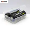 Soshine 18500 1400mAh 3.7V Li-ion akud (2tk) + karp