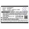 Spectralink 84743430,BT229865 1200mAh / 4.44Wh juhtmevaba telefoni aku