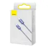 Baseus Crystal Shine cable USB-C to USB-C, 100W, 1.2m (lilla)
