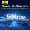 Docking station / adapter USB C plug - 4 types connectors (HDMI4K@60Hz*1+USB3.0*3+PD*1+SD/TF*1) UltraJoy BASEUS