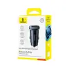 Car Fast Charger GoTrip 30W 12-24V USB-A + USB-C QC PD, Black