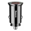 Car Charger 30W 12-24V 2xUSB QC3.0 SCP AFC, Black