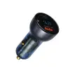 Car Quick Charger 12-24V 65W USB + USB-C QC4.0 PD3.0 with Voltage, Current Display