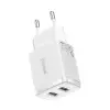 Seinalaadija 10.5W 2xUSB 2.1A, valge