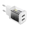Seinalaadija 10.5W 2xUSB 2.1A, valge