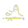 LED strip NEON FLEX 24Vdc, 9.6W/m, neutral white 4000K, 10x10mm, 5m reel, IP67