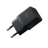 Wall Fast Charger Palm 20W USB + USB-C QC3.0 PD3.0 with USB-C Cable 1m, Black