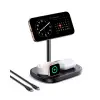 Wireless Magnetic Charging Stand EnerFill FS41 3-in-1 22.5W USB-C, Black