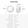 Smoke sensor Wi-Fi TUYA, with siren 85dB, white, 2x AAA