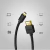 Kaabel HDMI - micro HDMI 1.5m (HDMI 2.0 4K@60Hz) must HD127 UGREEN