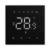Smart thermostat for water heating floor valves control, 3A, Wi-Fi, black, TUYA / Smart Life