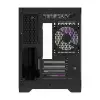Darflash FT418 arvutikorp + 6 aRGB ventilaatorit (must)