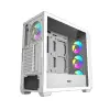 Darkflash DS900WD ATX arvutikast (valge) + 4 ventilaatorit