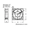Ventilaator: SUNON 12VDC SLEEVE 80 x 80 x 25mm