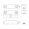 Reed switch - 0.5A @ 100V DC - NC - with wires