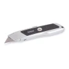 Snap-off blade knife, in a metal housing