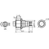 ROUND METAL PUSH BUTTON SPDT 1NO 1NC