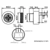 Magnetic buzzer: 6-28Vdc;