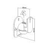 Speaker wall mounts (1 pair)