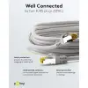 RJ45 Patch Cord CAT 6A S/FTP (PiMF), 500 MHz, with CAT 7 Raw Cable, grey