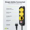 3-Way Extension Lead, Splash-proof, 3 m