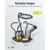 Soldering Aid with Magnifying Lamp and Gooseneck Arms